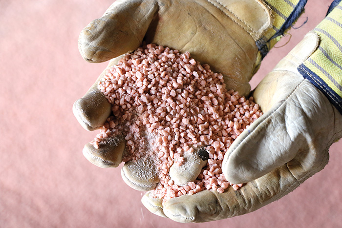 Potash from the Nutrien Rocanville mine.<br />